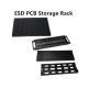 Industrial Anti Static ESD PCB Racks Shockproof Black PCB Circulation Rack