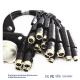 7 Pin Security Camera Extension Cable , 26 AWG Video Power Cable Nickel Plated