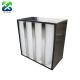 Big Airflow V Bank Air Filter Stainless Steel Galvanized Frame Box Type Hepa Filter
