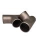 Butt Welding 1/2 SCH10S Titanium Alloy ASTM B363 WPT2 Ti2 Equal Reducer Tee Pipe Fitting Tee