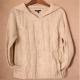 100% Acrylic Casual Neck Ladies Hoodie Sweater With Two Pockets
