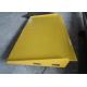 Yellow Mobile Hydraulic Loading Ramp On Ground Loading And Unloading