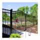 6ft X 8ft Hot Dipped Galvanized Powder Coated Steel Black Outdoor Simple Rod Iron Fence