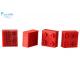 130297 Propack Thin Nylon Bristle Vector 5000 Red Round Foot Block