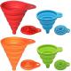 Foldable Food Grade Silicone Collapsible Funnel For Home Kitchen