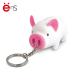 Pig Shaped Promotional Plastic Keychain 3D For Gift Non Phthalate Pvc Material