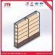 CE Metal And Wood Wall Shelving Unit 120kg Wooden Bakery Display Racks