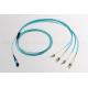 8F LC MPO Multi Fiber Push On OM3 OM4 Cable OHSAS18001 Certification