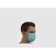 Personal Safety Single Use Face Mask Blue CE Certification Flu Mouth Cover