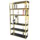 Luxury Gold Stainless Steel Shelf Rack Stable Standing Type