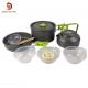 Hard Aluminum Alloy Portable Cookware Set For 2-3 People