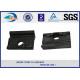 Black Colored Angled Guide Plate WFP14k Plastic and Rubber Part for SKL14 Fastening System / Railway Insulator