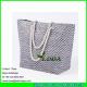 LDZB-111 cheap promotion bag weave pattern large beach tote paper straw bags