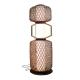 Decorative Rattan Standing Lamp 3500K CCT For Hotel Residential