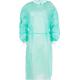 Fully Customized pp light green disposable non woven elastic cuff isolation gown