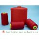 Red Color Textile Polyester Core Spun Yarn Sewing Thread OEM Accepted