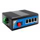 5 Port Industrial POE Switch Gigabit Optical Din Rail Fiber Converter