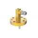 74GHz~110GHz WR10 BJ900 To 1.0mm Female Right Angle Waveguide To Coax Adapter