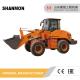 4WD CE Hydraulic Wheel Loader With Boom Structure Yellow Red Orange