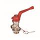Fire Extinguisher Spare Parts Brass Valve , Red  Handle Fire Extinguisher Fittings