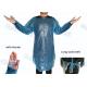 Waterproof Medical Plastic Products CPE Surgical Gown / Isolation Gown With Thumb Loop Cuff