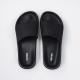 Womens Black PVC Non Slip Shower Sandals Shock Absorbing For Bathroom