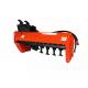 Excavator Flail Mower Q355B Q690D Orange/Black Mechanical Power Source