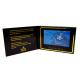 7 Inch HD Screen Digital Lcd Brochure Display With Printing For Invitation Video Gold Foil Greeting Card