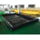 Black 0.6mm PVC Inflatable Car Wash Mat Full Set Position