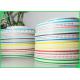 Food safe ink colorful printed striped drinking straws paper roll with 60g to 120g
