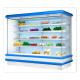 Led Light Multideck Open Chiller Cabinet For Fresh Fruit And Vegetable