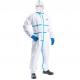Waterproof Type 4 Disposable Coveralls Taped Disposable Coverall With Thumb Loop
