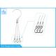 Chain Type Decorative Flower Pot Hanging Kit Double End Wire Rope Loop For Balcony