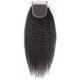 4x4 Closure With Baby Hair Indian Kinky Straight Closure Full Hand Tied Brown Swiss Lace