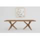 Nordic Style Modern Rectangle Dining Table Solid Wood Tabletop
