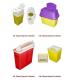 T Series Disposable Medical Waste Sharps Disposal Containers PP Plastic Material
