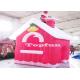 Mini Merry Christmas Inflatable Red Houses For Santa Claus Xmas Decoration