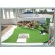 Fullness Surface Emerald Green Artificial Grass Turf For Outdoor Landscaping / Garden