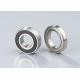 Deep Groove double row ball bearing With Snap Ring Groove / Steel Sheet Or Brass Cages