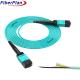 MTP MPO MTP Fiber Optic Cable PVC LSZH OM3 MPO MTP Fiber Optic Loopback With Low Insertion Loss