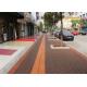 Outside Walkway Red Clay Paving Brick for Road Paving Smooth Face / Low Water Absorption
