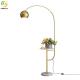 LED Gold / Black Contemporary Floor Lamps Iron Material Indoor Decoration