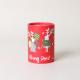 Red Round Xmas Gift Boxes Personality Printing 80x140mm For Gift Packing