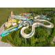 Safety Fiberglass Spiral Theme Park Water Slide For Entertainment Experience