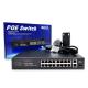 OEM Ethernet RJ45 POE Switch 16 POE + 2 Uplink Compact Size For Large Video Surveillance And AP Link British Standard