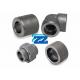 Carbon Steel Socket Weld Pipe Fittings 1 / 8 - 4  Inch Size Round Shape