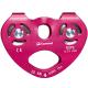 1L Capacity CE Certified Outdoor Heart Type Double Shaft Double Pulley for Climbing