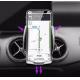 Qi Wireless Car Mobile Phone Holder Type C Port Fireproof PC ABS Material