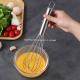 Professional kitchen accessories hand held manual egg beater stainless steel hand egg milk frother whisk