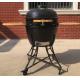 Ceramic 22 Inch Kamado Grill Black Glazed For Standing Grills Steaks